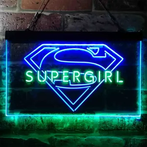 Supergirl Logo Neon-Like LED Sign