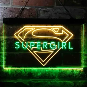 Supergirl Logo Neon-Like LED Sign