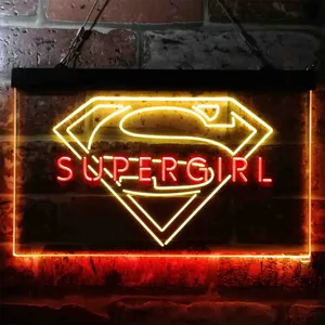 Supergirl Logo Neon-Like LED Sign
