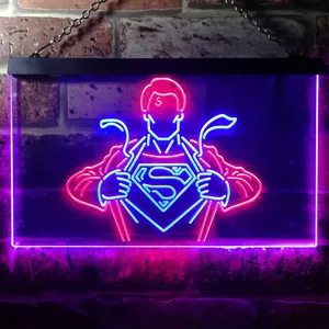 Superman Clark Kent Neon-Like LED Sign