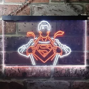 Superman Clark Kent Neon-Like LED Sign