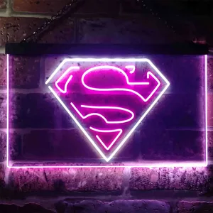 Superman Neon-Like LED Sign