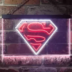 Superman Neon-Like LED Sign