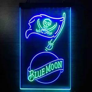 Tampa Bay Buccaneers Blue Moon Neon-Like LED Sign