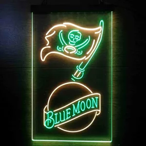 Tampa Bay Buccaneers Blue Moon Neon-Like LED Sign