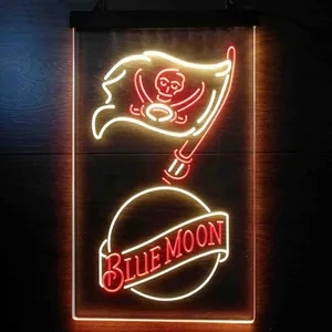 Tampa Bay Buccaneers Blue Moon Neon-Like LED Sign