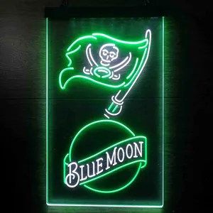 Tampa Bay Buccaneers Blue Moon Neon-Like LED Sign
