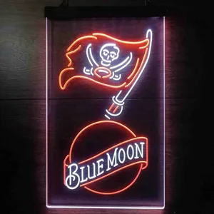 Tampa Bay Buccaneers Blue Moon Neon-Like LED Sign