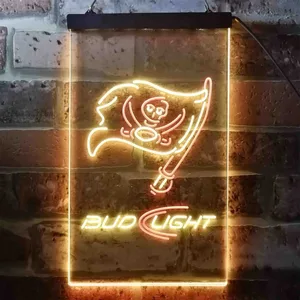 Tampa Bay Buccaneers Bud Light Neon-Like LED Sign