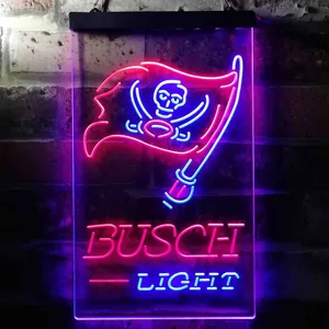 Tampa Bay Buccaneers Busch Light Neon-Like LED Sign
