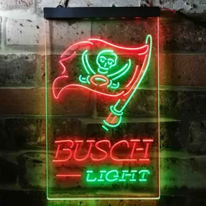 Tampa Bay Buccaneers Busch Light Neon-Like LED Sign