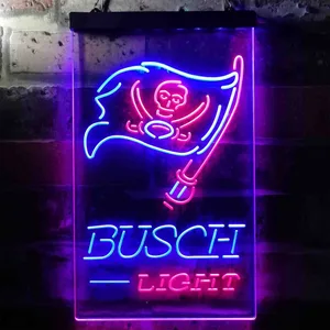 Tampa Bay Buccaneers Busch Light Neon-Like LED Sign