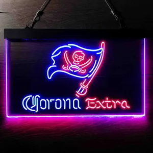 Tampa Bay Buccaneers Corona Extra Neon-Like LED Sign