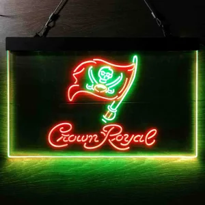 Tampa Bay Buccaneers Crown Royal Neon-Like LED Sign