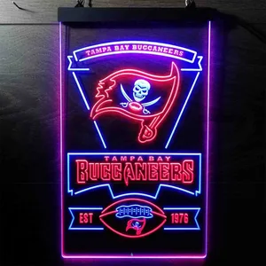 Tampa Bay Buccaneers EST 1976 Neon-Like LED Sign