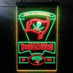Tampa Bay Buccaneers EST 1976 Neon-Like LED Sign