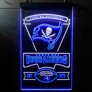 Tampa Bay Buccaneers EST 1976 Neon-Like LED Sign