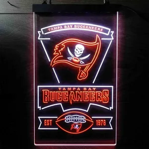 Tampa Bay Buccaneers EST 1976 Neon-Like LED Sign
