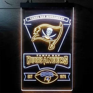 Tampa Bay Buccaneers EST 1976 Neon-Like LED Sign