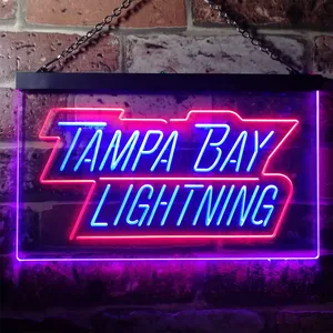 Tampa Bay Lightning Banner Neon-Like LED Sign