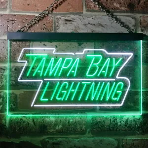 Tampa Bay Lightning Banner Neon-Like LED Sign