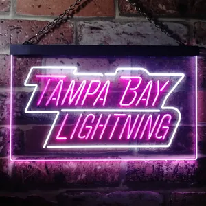Tampa Bay Lightning Banner Neon-Like LED Sign