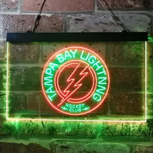 Tampa Bay Lightning Hockey Club Neon-Like LED Sign