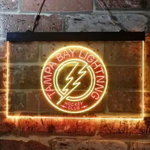 Tampa Bay Lightning Hockey Club Neon-Like LED Sign