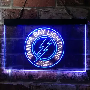 Tampa Bay Lightning Hockey Club Neon-Like LED Sign