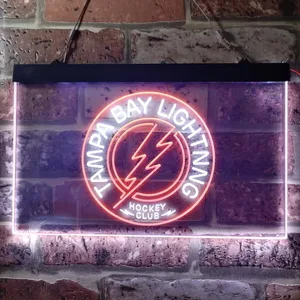 Tampa Bay Lightning Hockey Club Neon-Like LED Sign