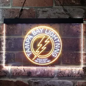 Tampa Bay Lightning Hockey Club Neon-Like LED Sign