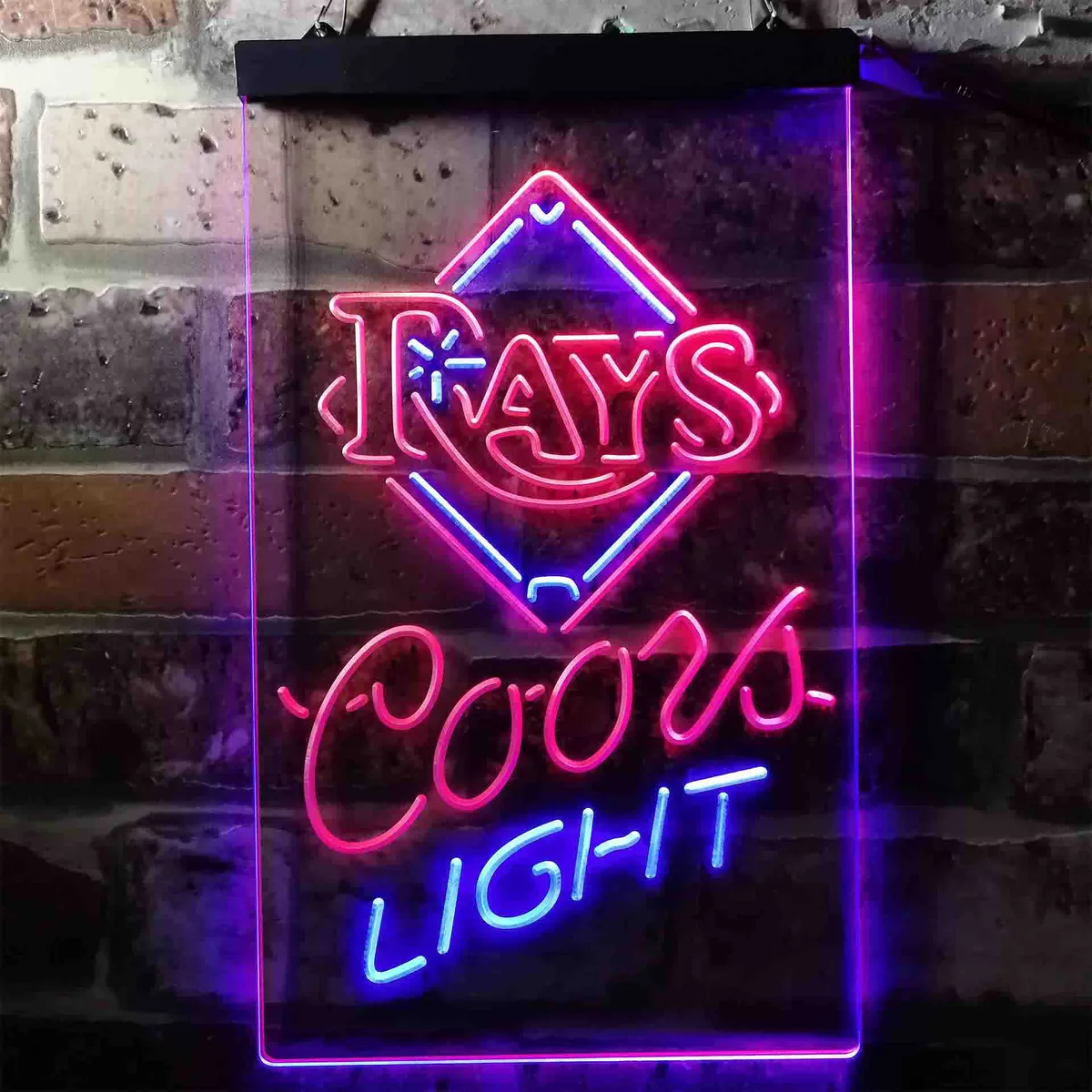 Tampa Bay Rays Coors Light Neon-Like LED Sign - Legacy Edition