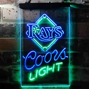 Tampa Bay Rays Coors Light Neon-Like LED Sign - Legacy Edition