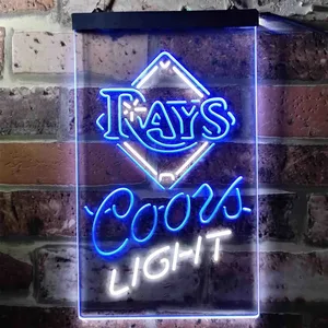 Tampa Bay Rays Coors Light Neon-Like LED Sign - Legacy Edition