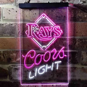 Tampa Bay Rays Coors Light Neon-Like LED Sign - Legacy Edition