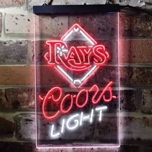 Tampa Bay Rays Coors Light Neon-Like LED Sign - Legacy Edition