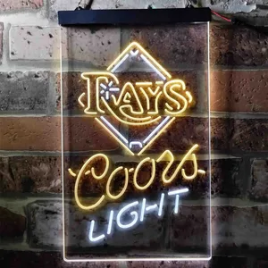 Tampa Bay Rays Coors Light Neon-Like LED Sign - Legacy Edition