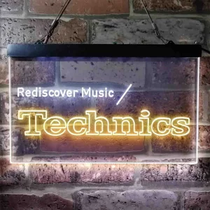 Technics Rediscover Music Neon-Like LED Sign