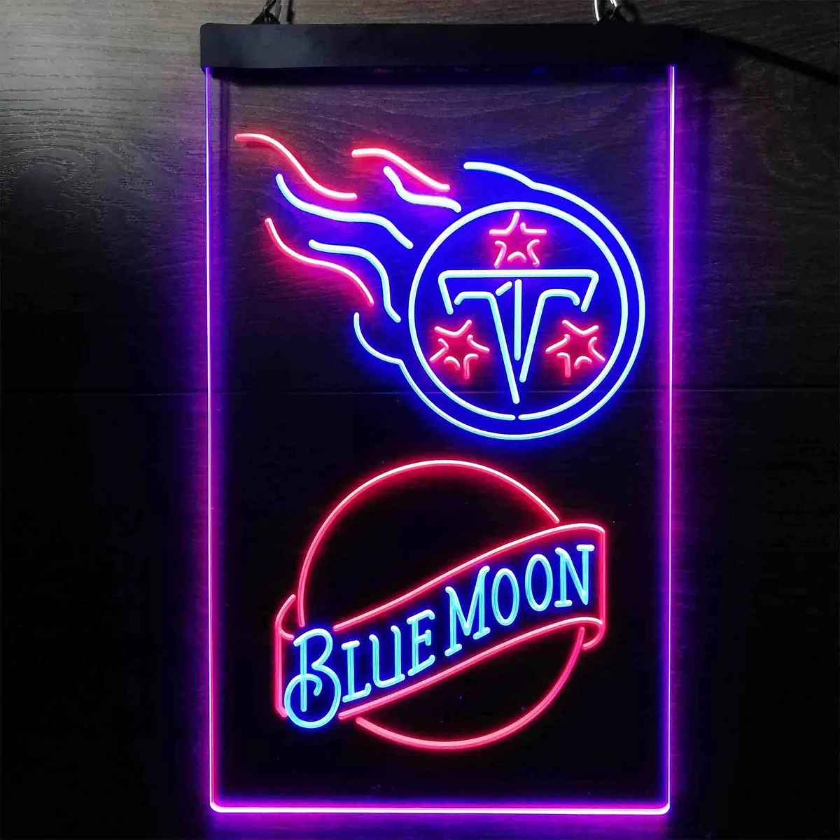Tennessee Titans Blue Moon Neon-Like LED Sign