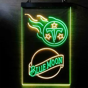 Tennessee Titans Blue Moon Neon-Like LED Sign