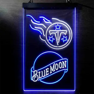 Tennessee Titans Blue Moon Neon-Like LED Sign