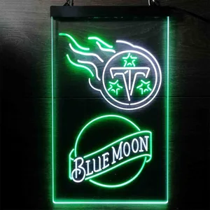 Tennessee Titans Blue Moon Neon-Like LED Sign