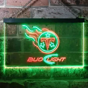 Tennessee Titans Bud Light Neon-Like LED Sign