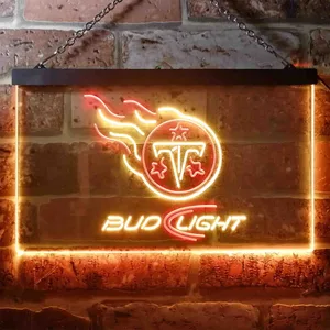 Tennessee Titans Bud Light Neon-Like LED Sign