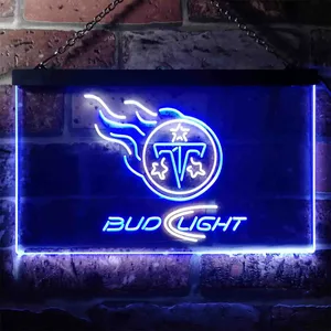 Tennessee Titans Bud Light Neon-Like LED Sign