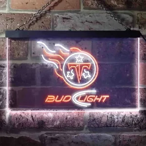 Tennessee Titans Bud Light Neon-Like LED Sign