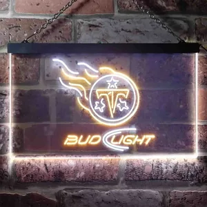 Tennessee Titans Bud Light Neon-Like LED Sign