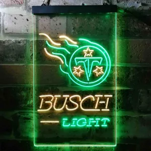 Tennessee Titans Busch Light Neon-Like LED Sign