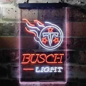 Tennessee Titans Busch Light Neon-Like LED Sign