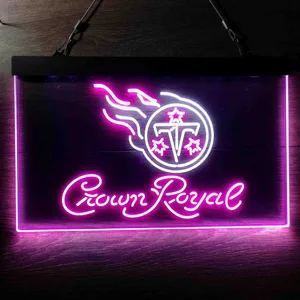 Tennessee Titans Crown Royal Neon-Like LED Sign